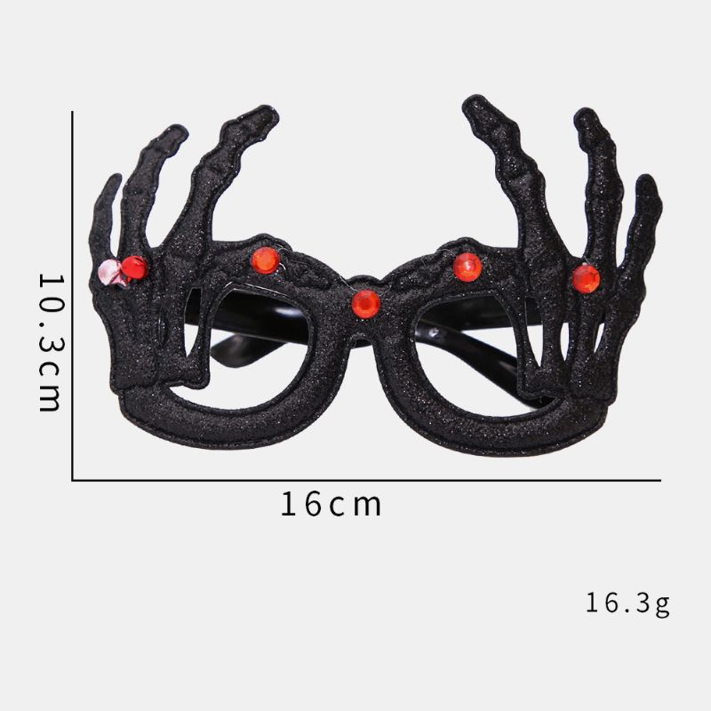 Unisex Vilt Doek Bril Kinderen Spider Pompoen Schedel Grappige Feestdecoratie Bril