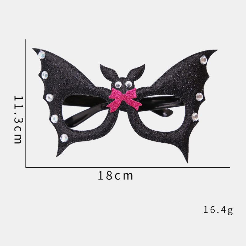 Unisex Vilt Doek Bril Kinderen Spider Pompoen Schedel Grappige Feestdecoratie Bril