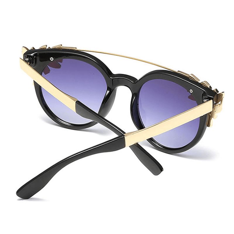 Vrouwen Kat Eye Crystal Frame Anti-uv Zonnebril Vintage Outdoors Eye Wear