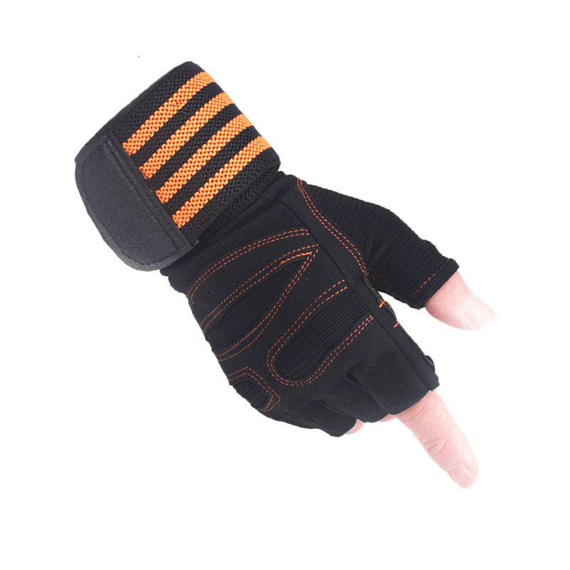 Lint Compressie Polsband Sport Antisliphandschoenen Met Halve Vingers