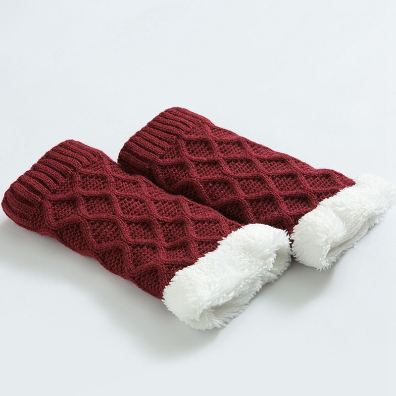 Unisex Winter Beenwarmer Dikker Fleece Liner Pads Sokken