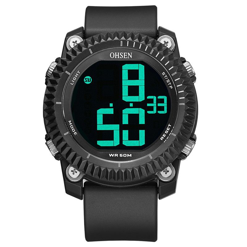 Digitale Horloges Stopwatch Alarm Militaire Sport Zwemmen Heren Led-horloge