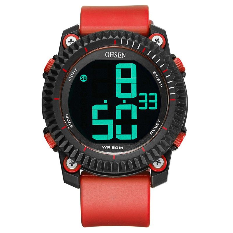 Digitale Horloges Stopwatch Alarm Militaire Sport Zwemmen Heren Led-horloge