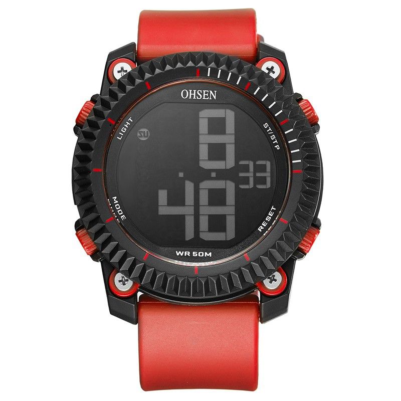 Digitale Horloges Stopwatch Alarm Militaire Sport Zwemmen Heren Led-horloge