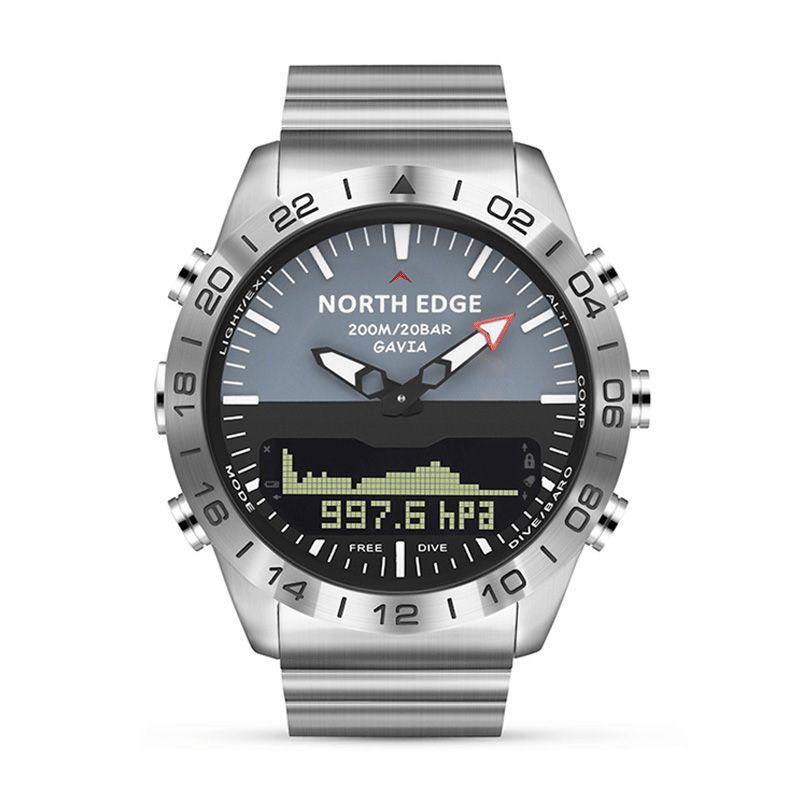 Waterdicht Hoogtemeter Barometer Kompas Thermometer Wandelen Outdoor Sport Digitaal Horloge