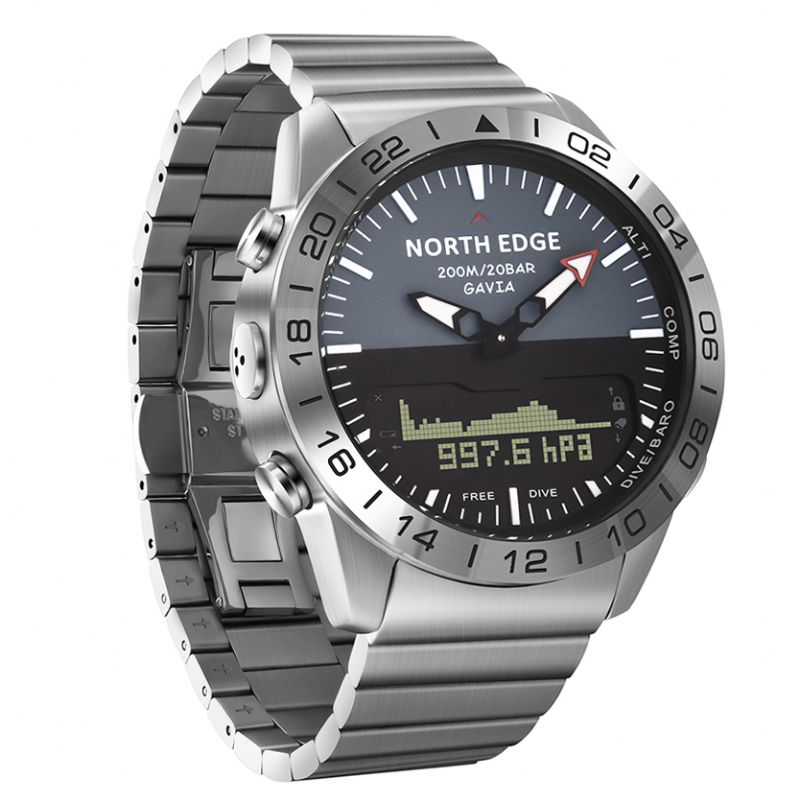 Waterdicht Hoogtemeter Barometer Kompas Thermometer Wandelen Outdoor Sport Digitaal Horloge