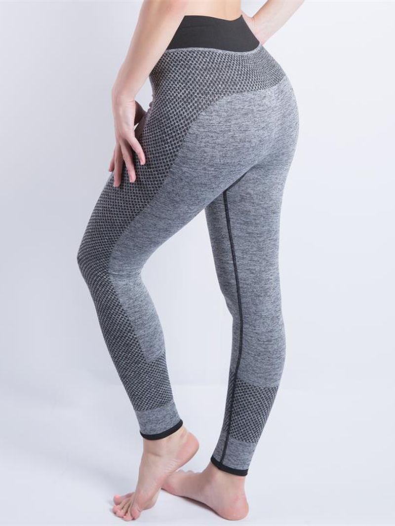 Casual Dames Hoge Taille Patchwork Yoga Hardlooplegging