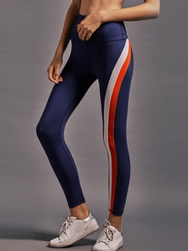 Dames Hardlooplegging Met Regenboogstrepen En Hoge Elastische Taille