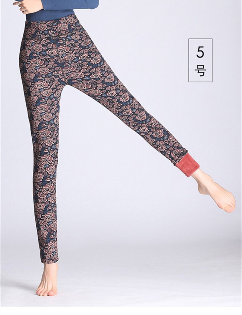 Slim Stretch Legging Met Bloemenprint