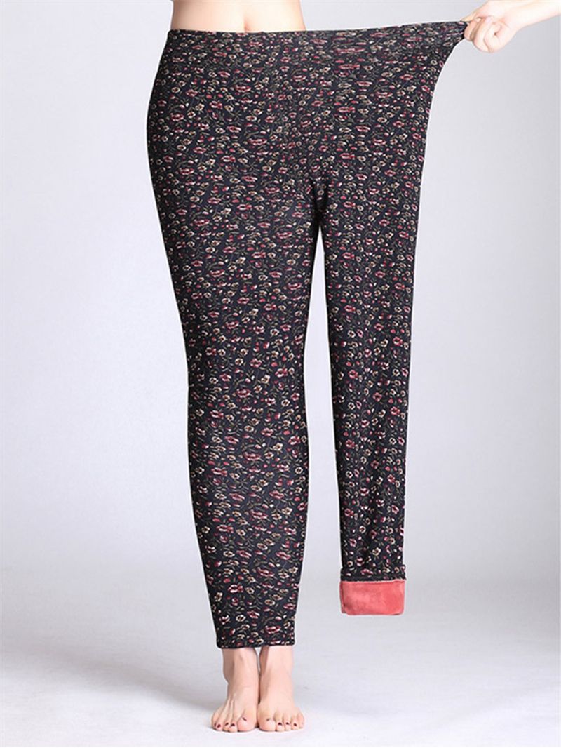 Slim Stretch Legging Met Bloemenprint