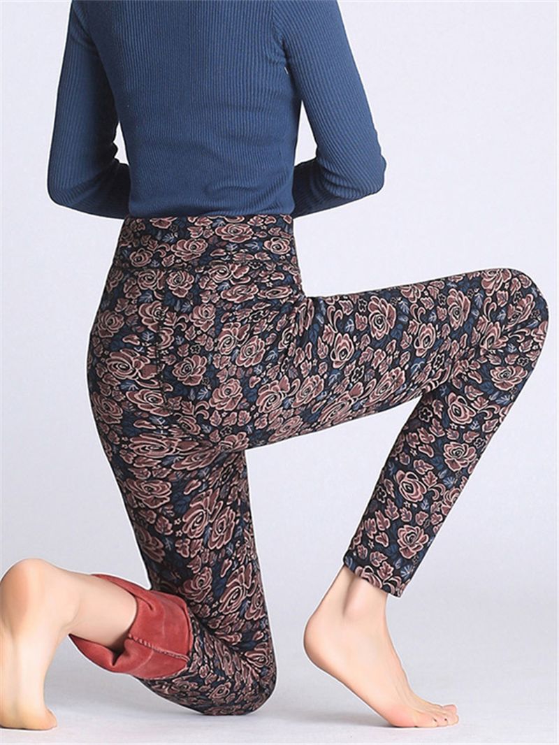 Slim Stretch Legging Met Bloemenprint