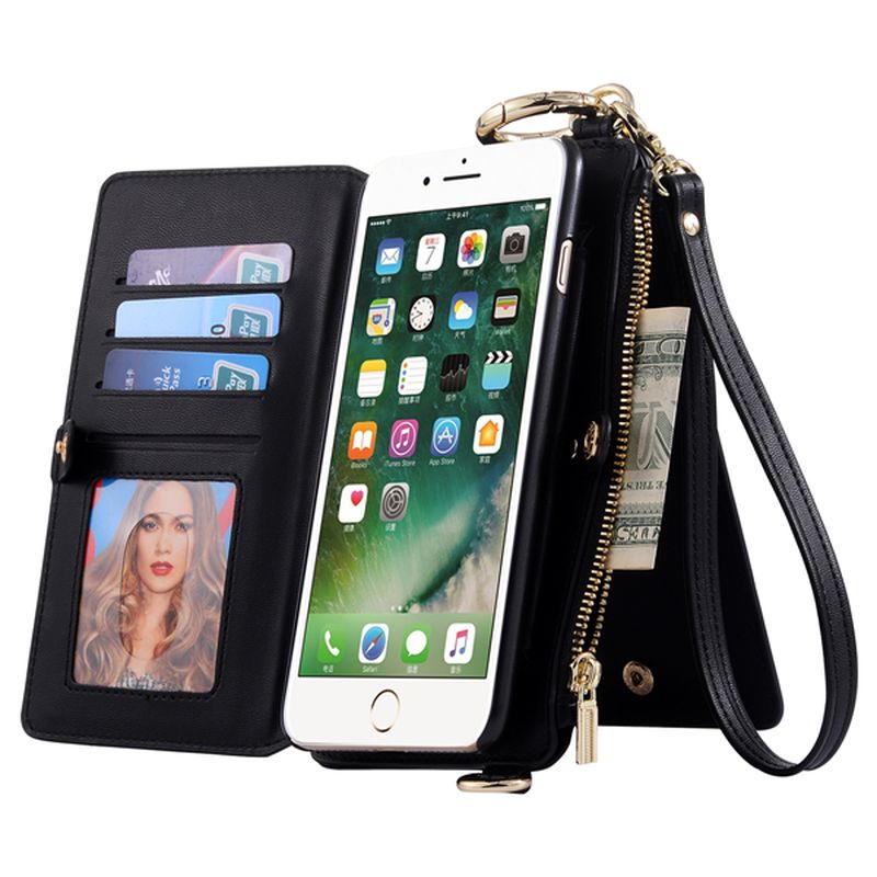 Lederen Multifunctionele Iphone6/6s/6 Plus/6s Plus Telefoon Case Portemonnee Kaarthouder Telefoon Tas