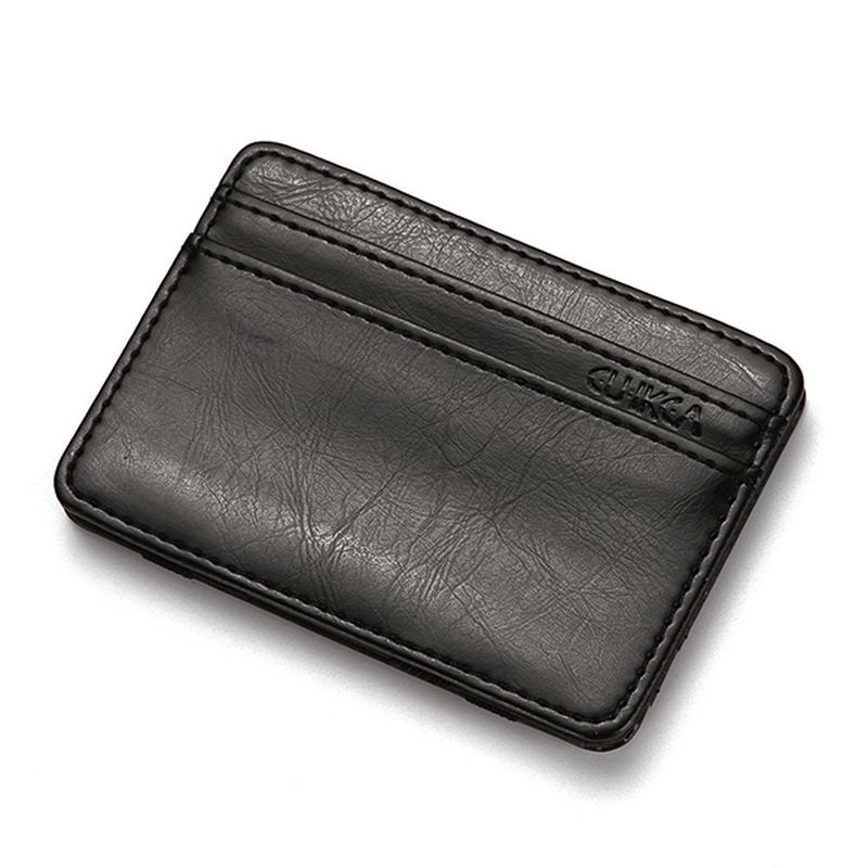 Pu-geldkaartclip Magische Portemonnee Casual Clutch Bus-kaarttas