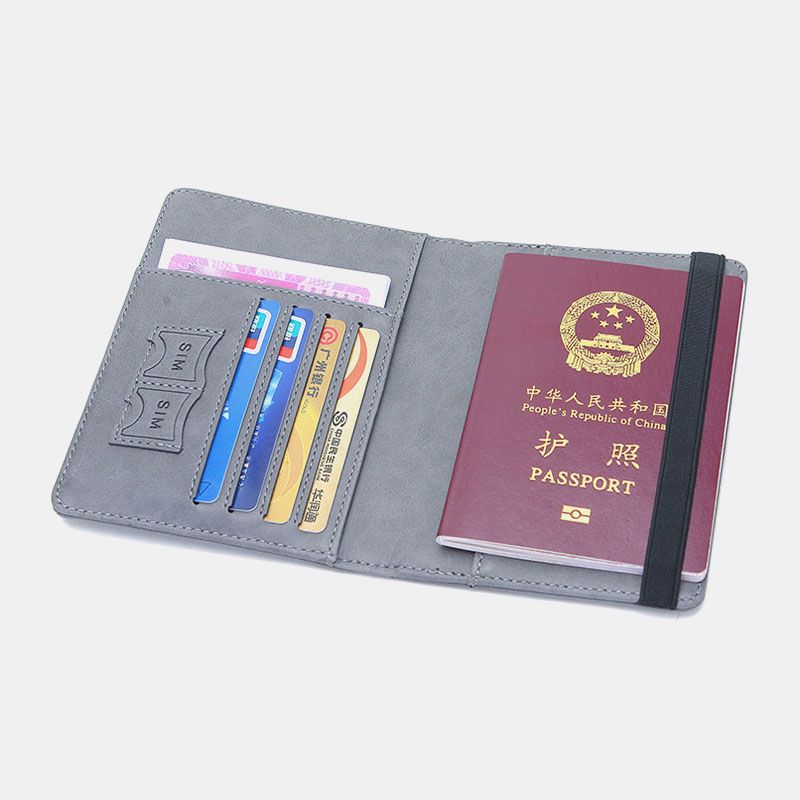 Reizen Blokkeren Multifunctionele Kaartsleuven Paspoort Opbergtas Portemonnee