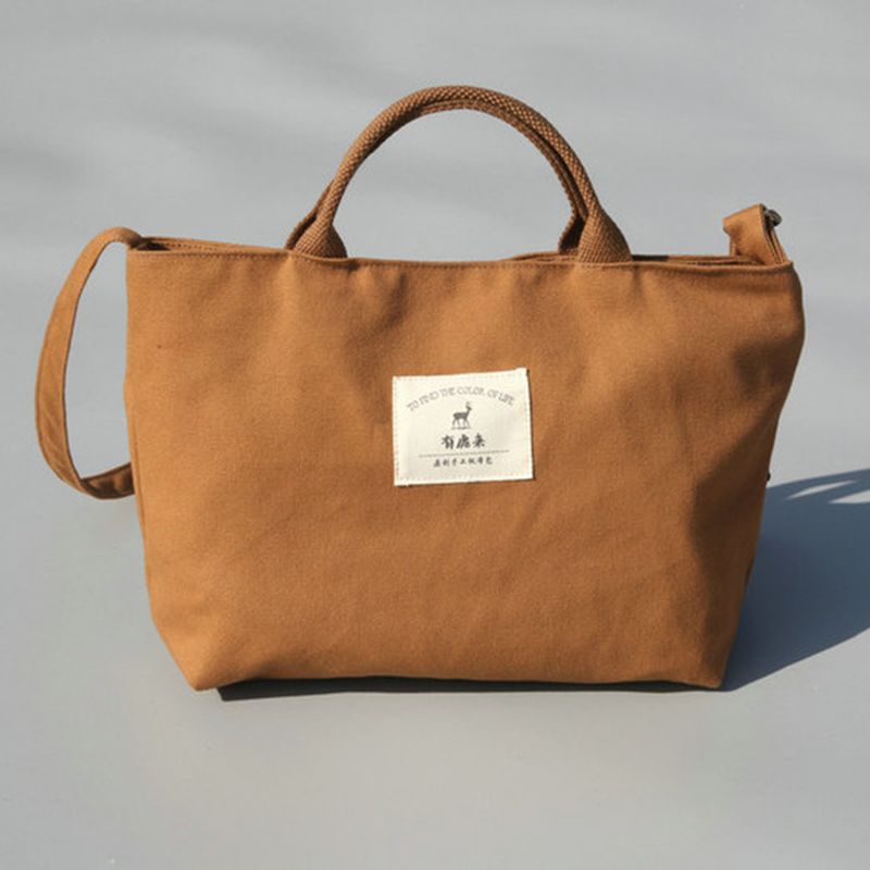 Dames Canvas Effen Casual Dames Boodschappentas Handtas Dagelijkse Tas