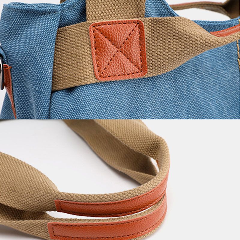 Dames Canvas Handtas Met Grote Capaciteit Schoudertas Crossbody Tassen