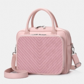 Dames Designer Gestreepte Laptoptas Crossbody Tas Handtas