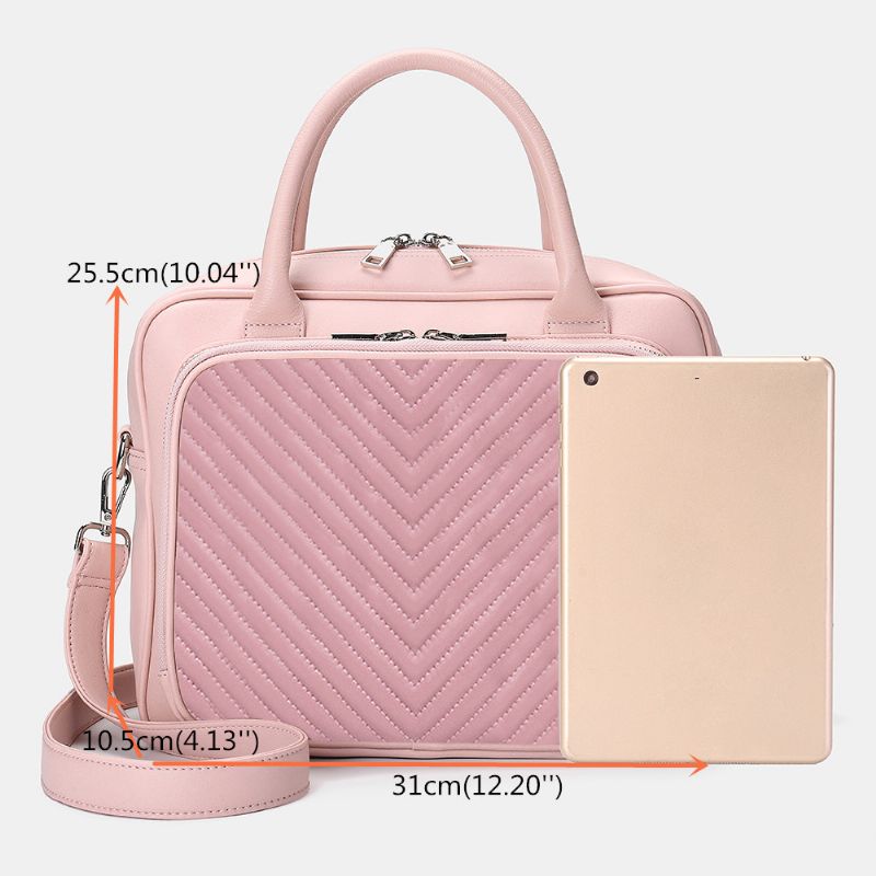 Dames Designer Gestreepte Laptoptas Crossbody Tas Handtas