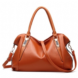 Dames Pu Lederen Handtas Schoudertas Crossbody Tas