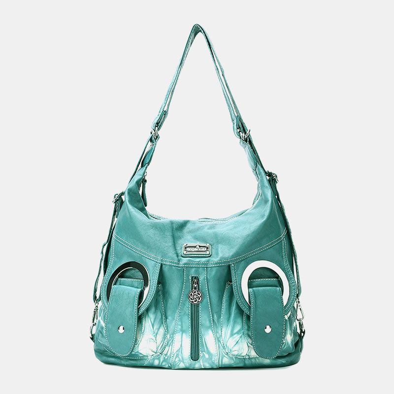 Dames Tie Dye Multi-carry Waterdichte Grote Capaciteit Crossbody Tas Schoudertas Handtas Rugzak