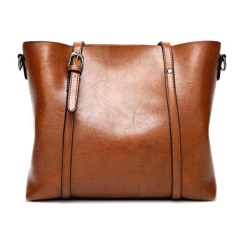 Dames Tote Handtassen Vintage Voorvak Schoudertas Grote Capaciteit Crossbody Tassen