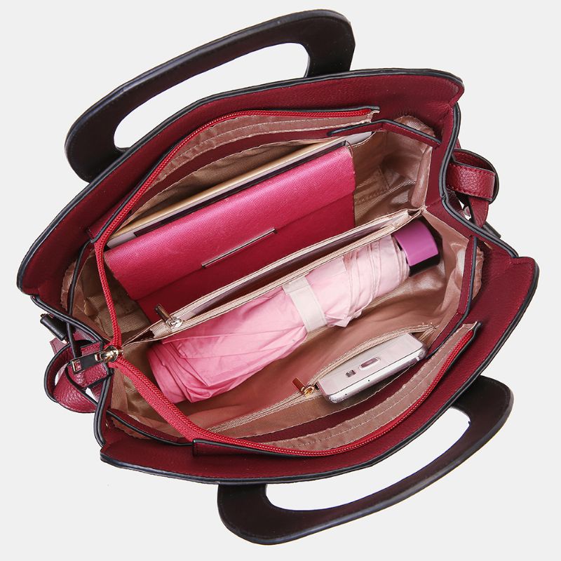 Vrouwen Mode Schoonheid Kunstleer Grote Capaciteit Handtas Crossbody Tas Schoudertas Kattentas