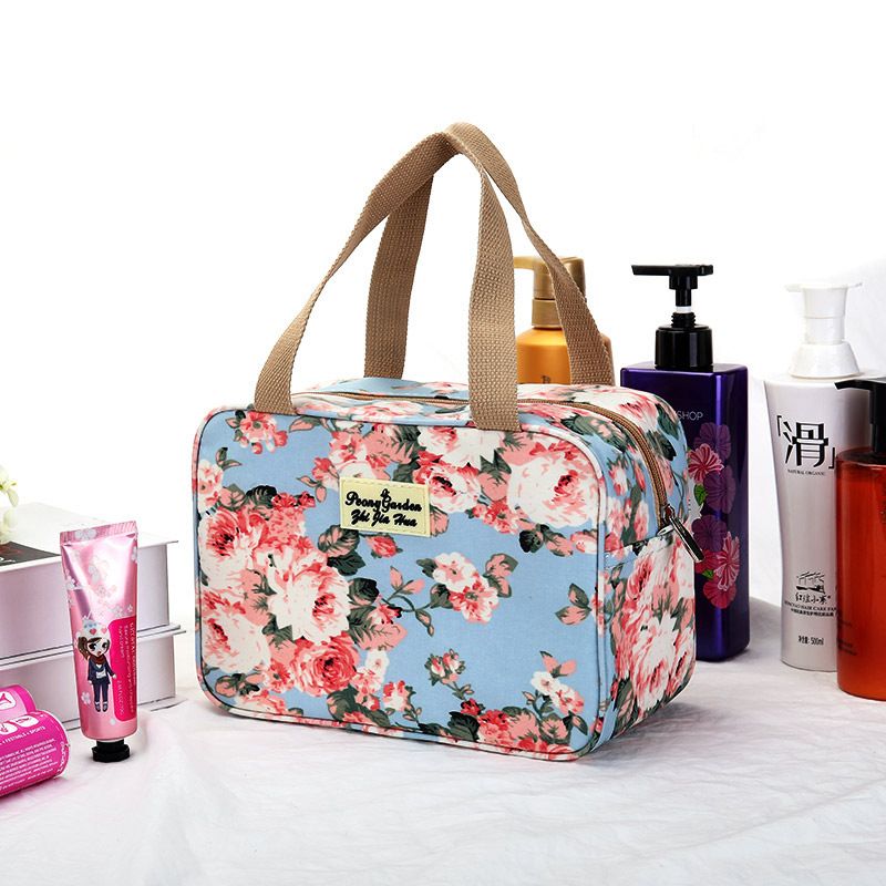 Vrouwen Waterdichte Reistas Print Mode Nylon Zwemmen Wassen Opbergtas Cosmetische Tas Handtas