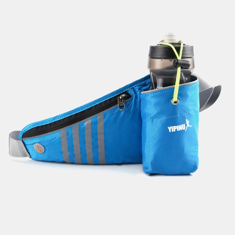 Heren Nylon Hoofdtelefoon Gat Waterdicht Outdoor Running Sport Waterkoker Tas Telefoontas Heuptas