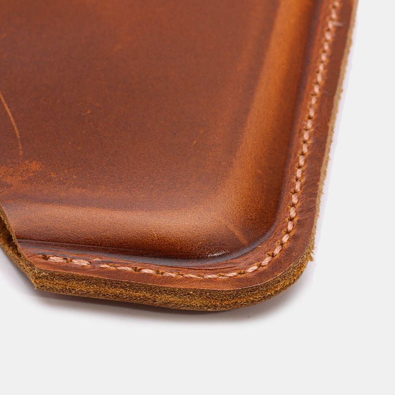 Mannen Lederen Heuptasje 4.7 Inch ~ 6.5 Inch Telefoon Tas Heuptas Gemakkelijk Te Dragen Edc Tas Voor Buiten