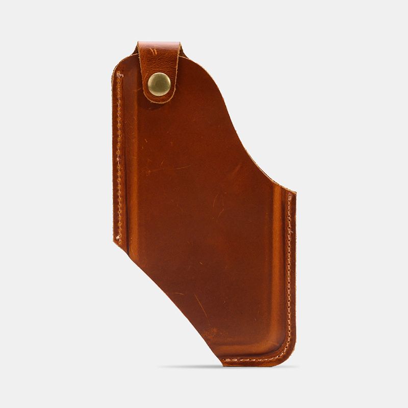 Mannen Lederen Heuptasje 4.7 Inch ~ 6.5 Inch Telefoon Tas Heuptas Gemakkelijk Te Dragen Edc Tas Voor Buiten