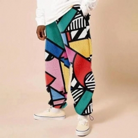 3d Full-color Losse Casual Herenbroeken En Leggings