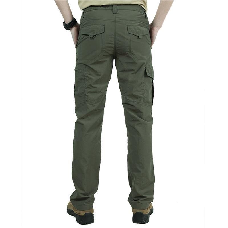 Ademend Lichtgewicht Waterdicht Sneldrogend Casual Broek Mannen Zomer Militaire Stijl Broek Mannen Tactische Cargo Broek Mannelijk