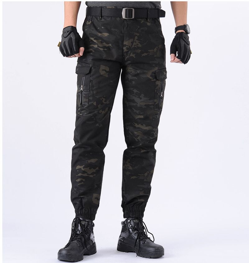 Camouflage Tactische Broek Lattice Fanshui 65 35 Geruite Tactische Broek Trekkoord Voeten