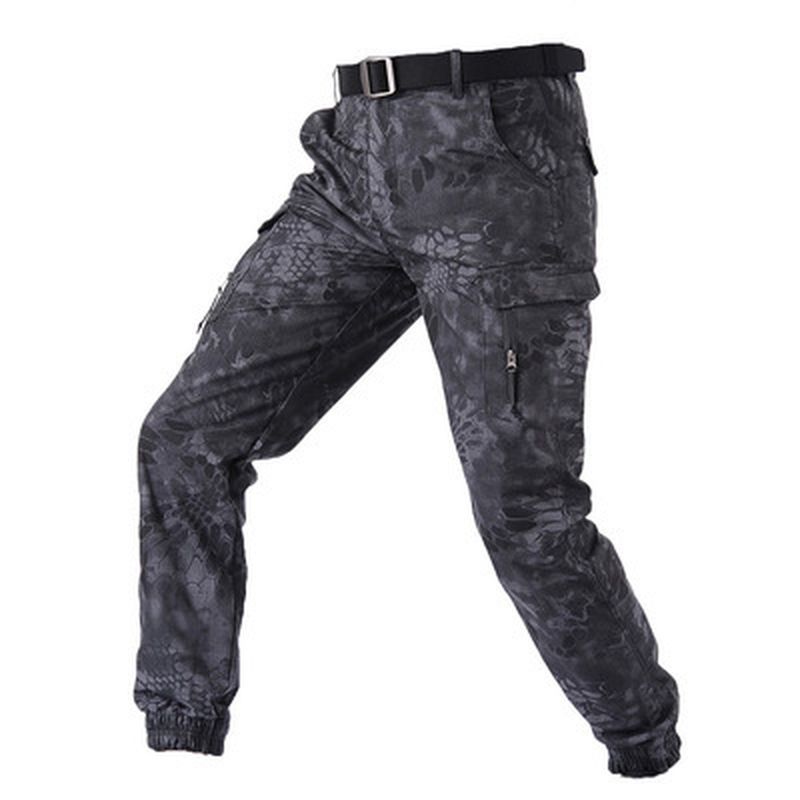 Camouflage Tactische Broek Lattice Fanshui 65 35 Geruite Tactische Broek Trekkoord Voeten