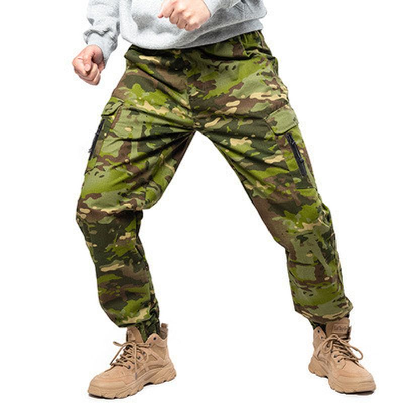 Camouflage Tactische Broek Lattice Fanshui 65 35 Geruite Tactische Broek Trekkoord Voeten