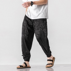 Casual Broek Voor Heren In Chinese Stijl 2024 Zomer Nieuwe Stijl