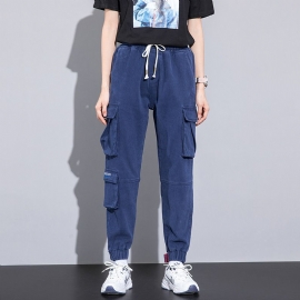 Casual Capris Heren 2024 Lente Koreaanse Unisex Katoenen Overalls