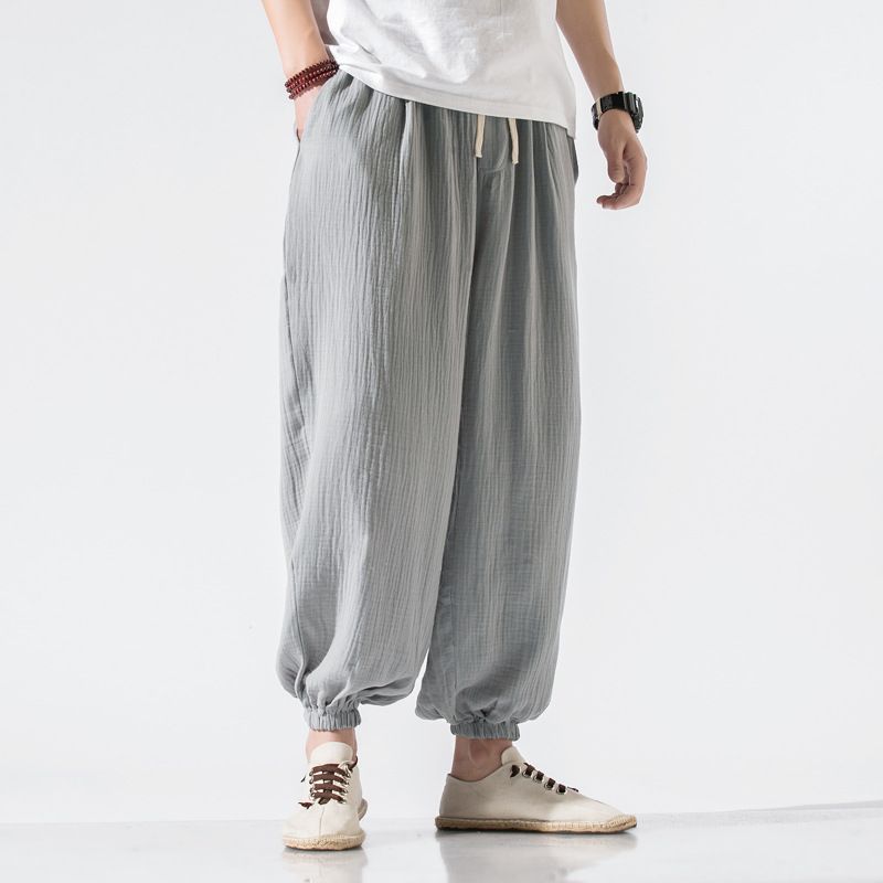 Dunne Broek Plus Maat Casual Broek Harembroek Wijde Pijpen Broek Heren