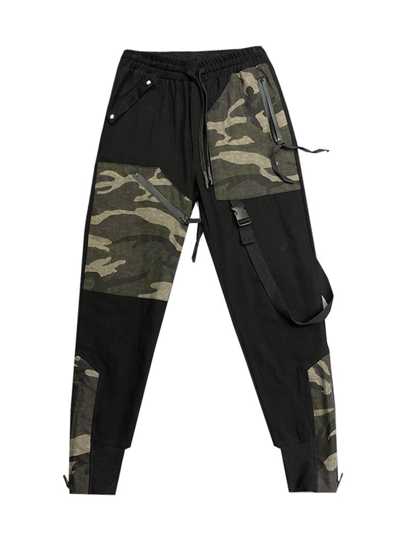 Functionele Casual Overall Camouflage Stiksels Persoonlijkheid Slim