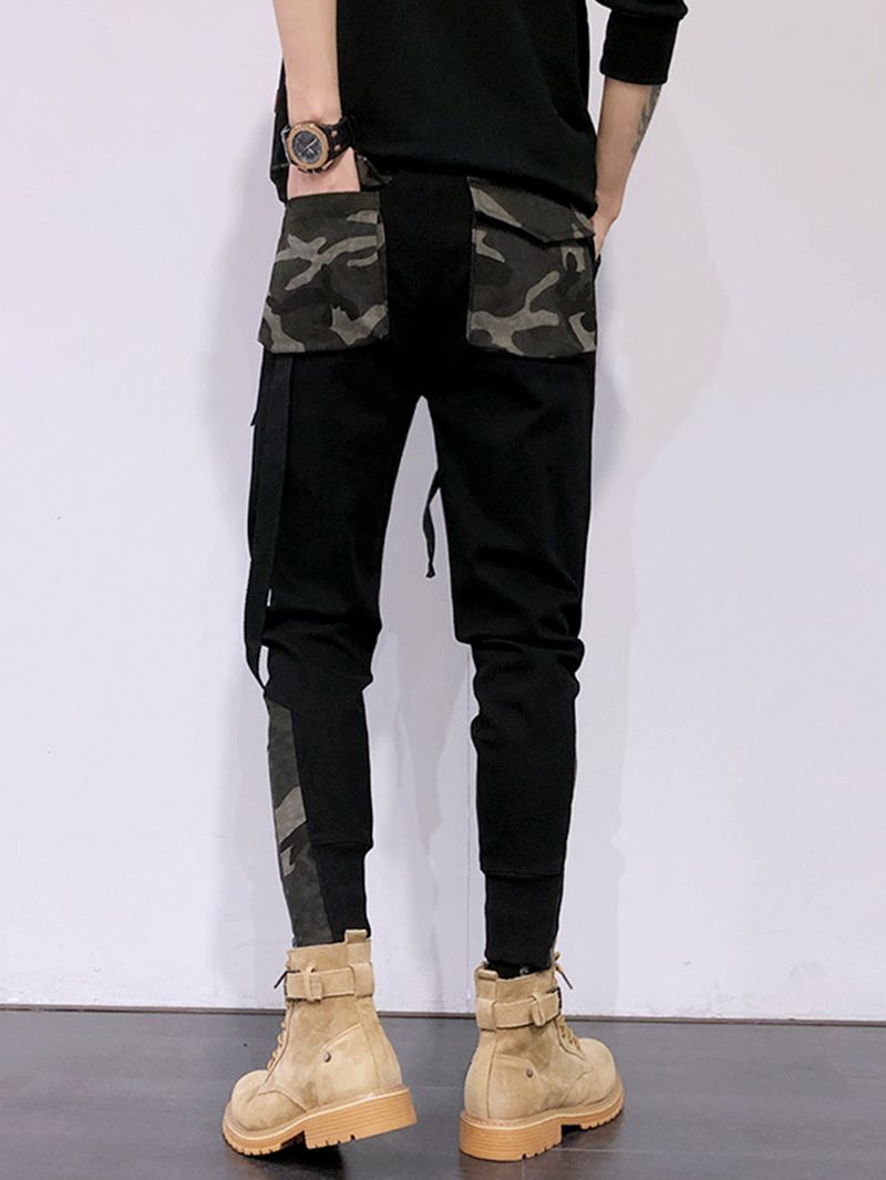 Functionele Casual Overall Camouflage Stiksels Persoonlijkheid Slim