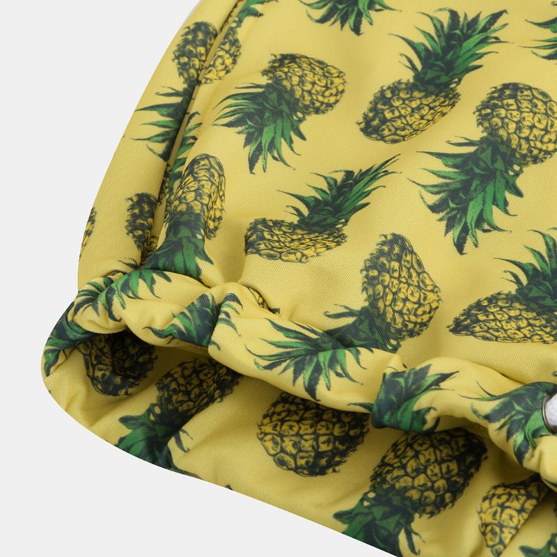 Heren Ananas Gedrukte Hawaiiaanse Stijl Katoenen Casual Broek