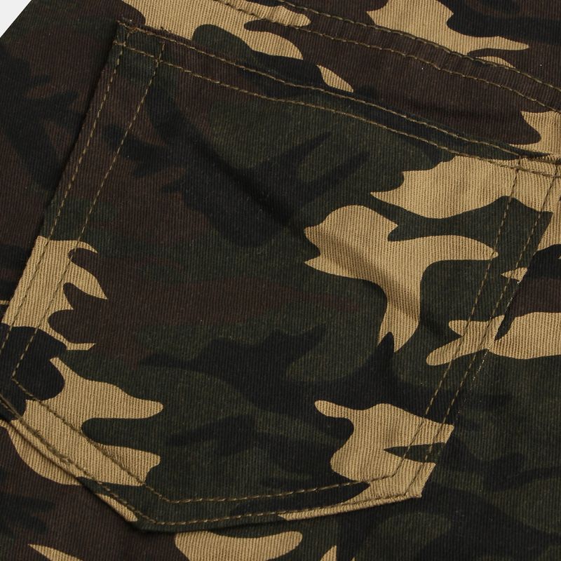 Heren Camo Bedrukte Enkellange Elastische Casual Jumpsuits Bretels Broek