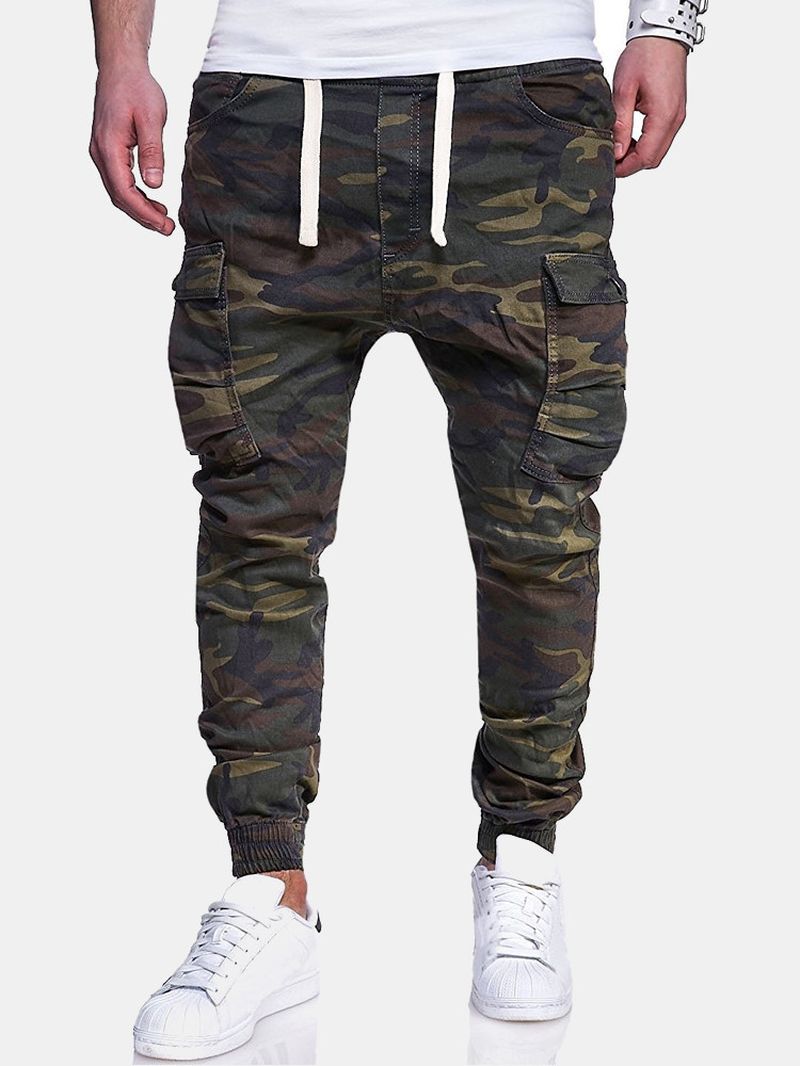 Heren Camouflage Bedrukte Casual Broek Joggingbroek