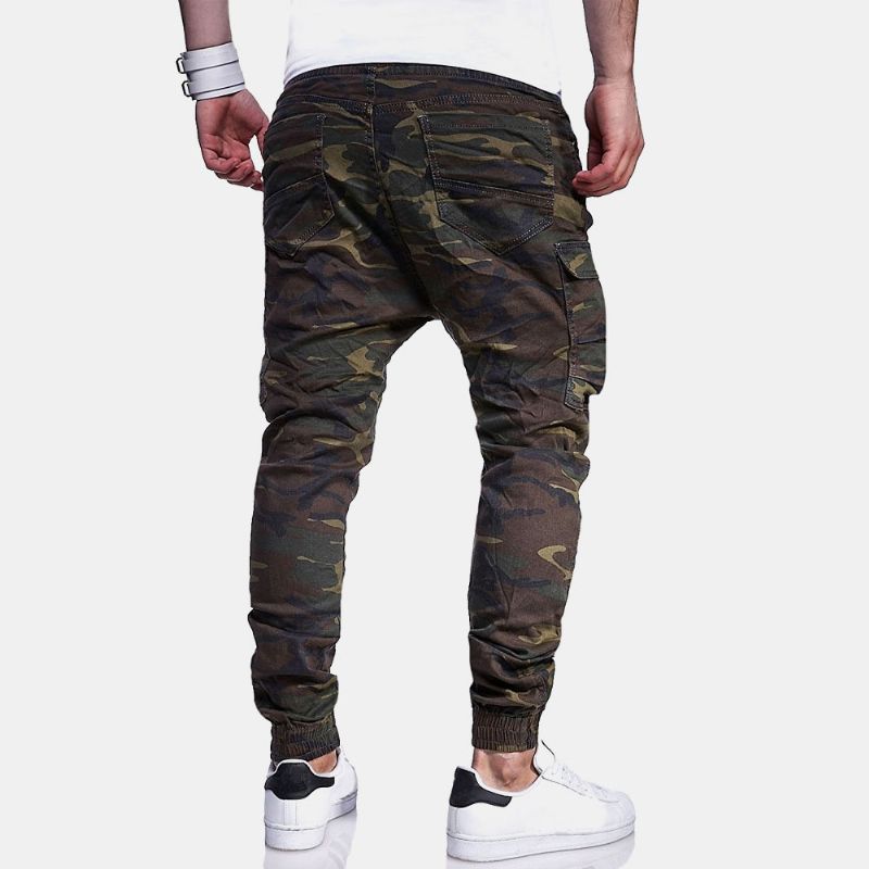 Heren Camouflage Bedrukte Casual Broek Joggingbroek