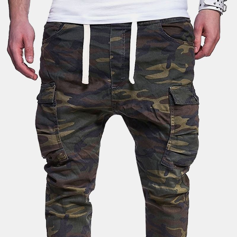 Heren Camouflage Bedrukte Casual Broek Joggingbroek