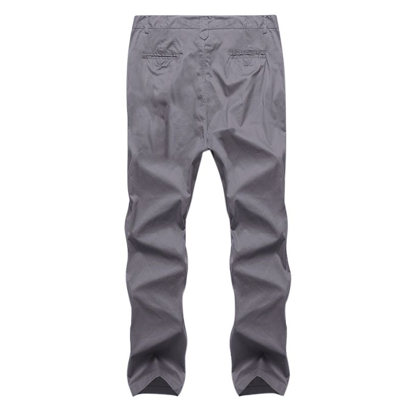 Heren Regular Fit Broek Cargo Chino Business Casual Lange Broek Slack Plus Maat