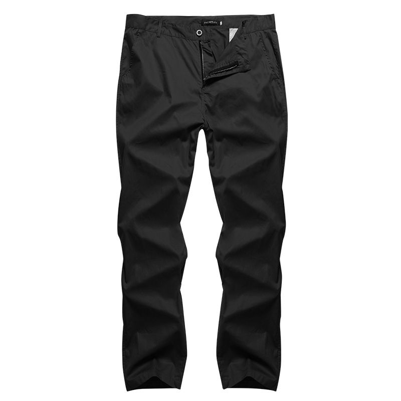 Heren Regular Fit Broek Cargo Chino Business Casual Lange Broek Slack Plus Maat