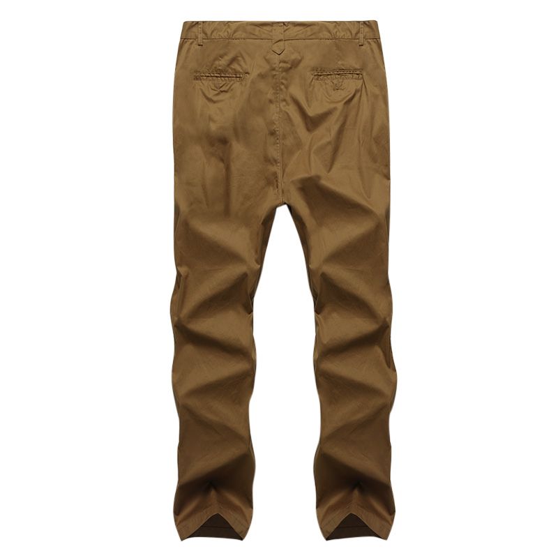 Heren Regular Fit Broek Cargo Chino Business Casual Lange Broek Slack Plus Maat