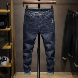 Herenjeans Slim Fit Jeugdtrend All-match Style