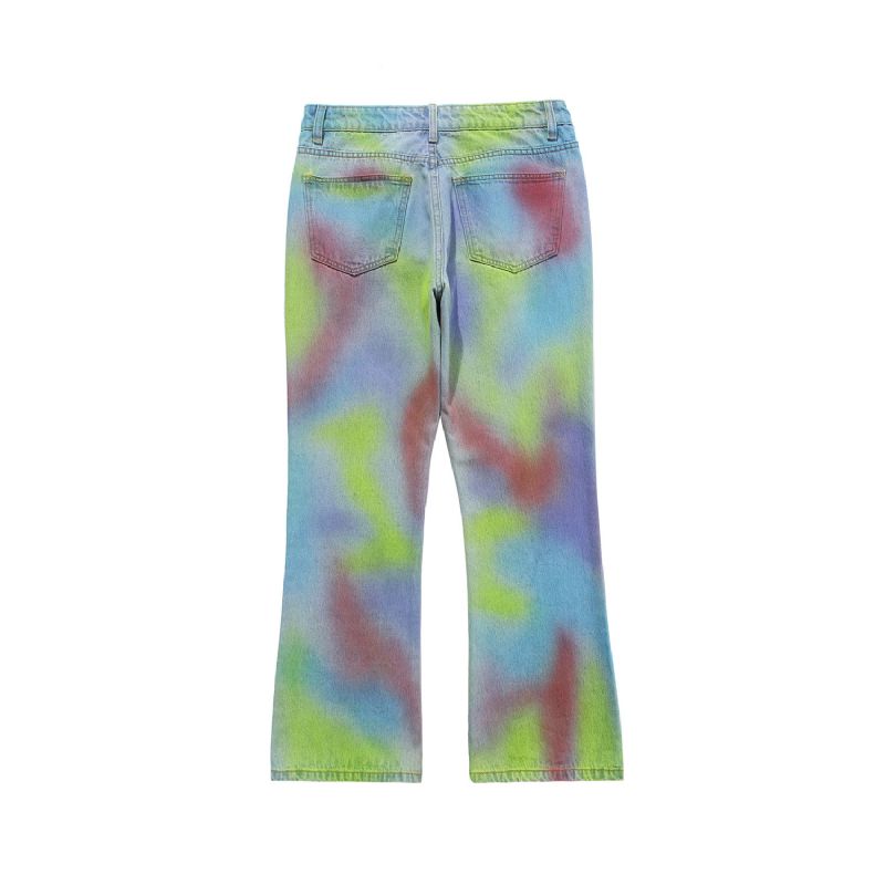 Madeextreme Street Brand 2024 Lente Zomer Nieuwe Liefde Wei La Hip Hop National Trendy Men's Vibe Jeans